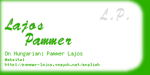 lajos pammer business card